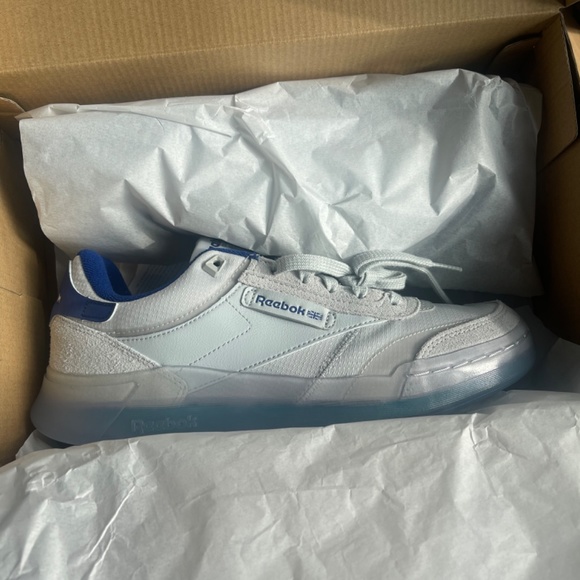 Mens Reebok Club C Legacy Grey/Blue - Picture 2 of 4